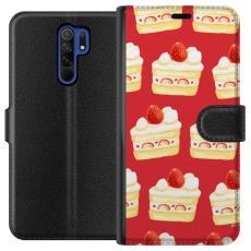iSecrets - Plånboksfodral till Xiaomi Redmi 9 med Tårta
