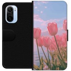 iSecrets - Pl&aring;nboksfodral till Xiaomi Mi 11i med Rosa Tulpaner