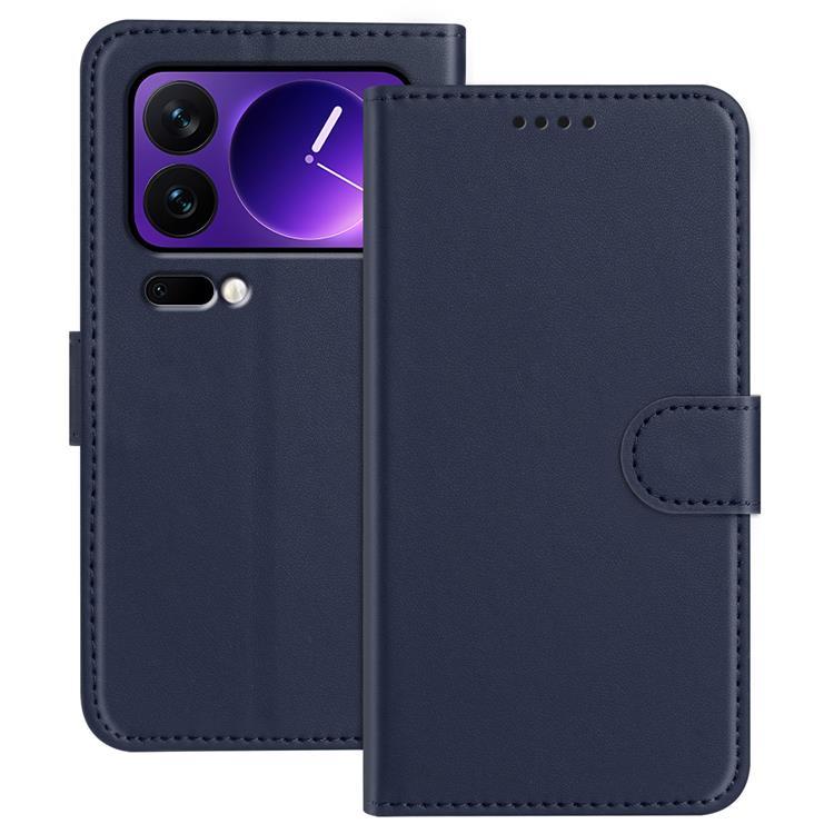 Xiaomi 17 Pro Max Plånboksfodral Solid Color Anti Drop - Blå | 2353 | AlltMobil
