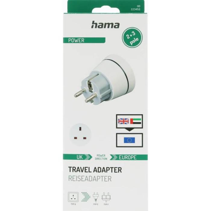 UTGATT - HAMA Reseadapter Typ G Storbritannien-EU
