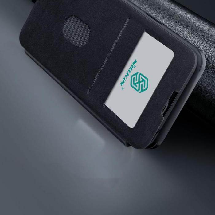 Nillkin - Nillkin iPhone 14 Plus Plånboksfodral QinPro Läder Plain - Classic Svart