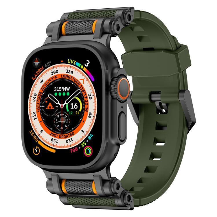 Apple Watch Ultra 2 (49mm) Armband Rotation Axis Silikon - Grön | 5123 | AlltMobil