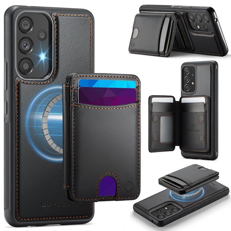 JEEHOOD Samsung Galaxy A53 5G Mobilskal Konstläder - Svart | 2353 | AlltMobil