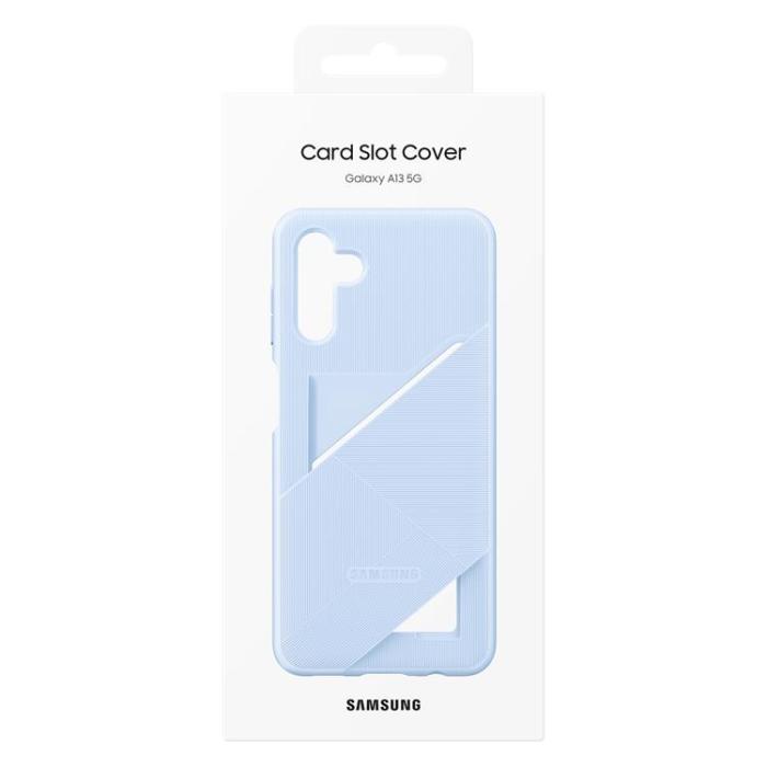 UTGATT1 - Samsung Galaxy A13 5G Korthållare Skal Silicone - Blå