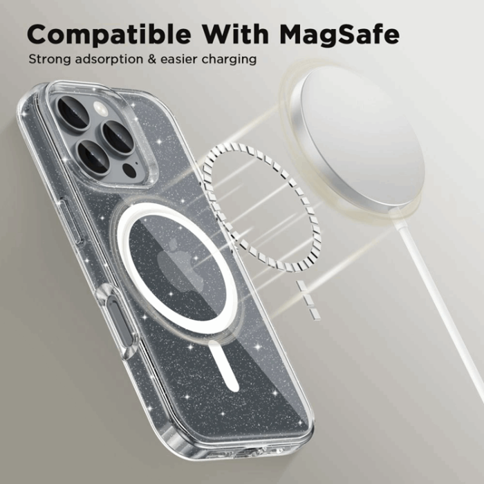 Tech-Protect - Tech-Protect iPhone 16e Mobilskal Magsafe Flexair - Glitter