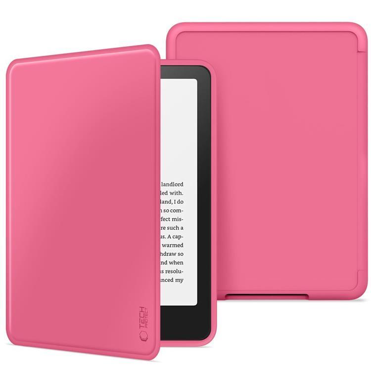 Produktfoto för TECH-PROTECT SMARTCASE KINDLE PAPERWHITE VI / 6 / COLORSOFT / SIGNATURE EDITION RASPBERRY PINK