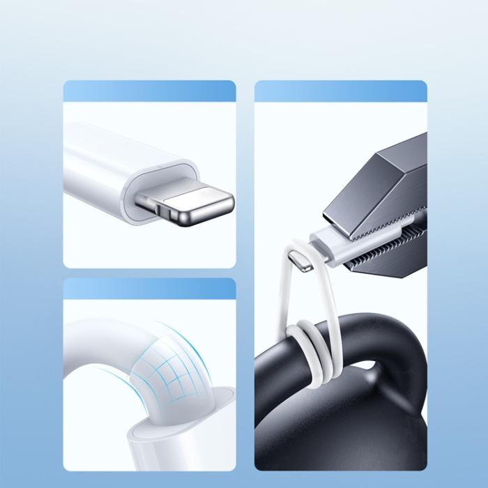 Joyroom - Joyroom 3in1 USB-A till USB-C, Lightning, Apple Watch - 1.2m