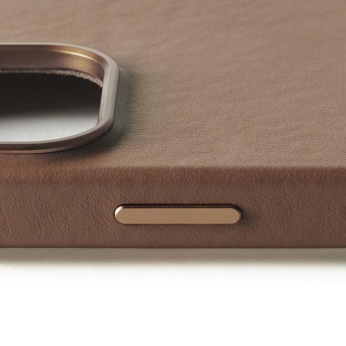 Mujjo - Mujjo iPhone 16 Pro Mobilskal MagSafe Läder - Tan