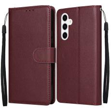 OEM - Pl&aring;nboksfodral f&ouml;r Samsung Galaxy S26 Plus Konstl&auml;der Kickstand - Vinr&ouml;d