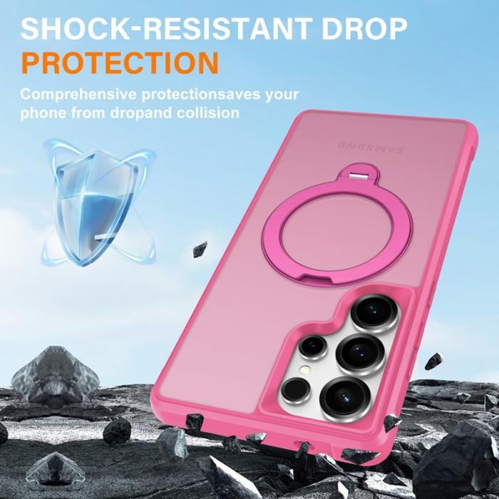 OEM - Mobilskal för Samsung Galaxy S26 Ultra Magnetiskt Kickstand TPU - Rosa