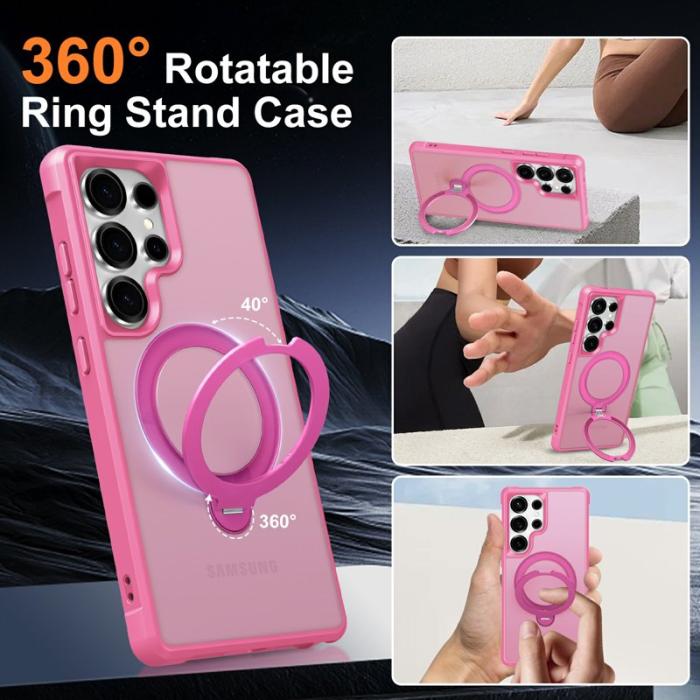 OEM - Mobilskal för Samsung Galaxy S26 Ultra Magnetiskt Kickstand TPU - Rosa