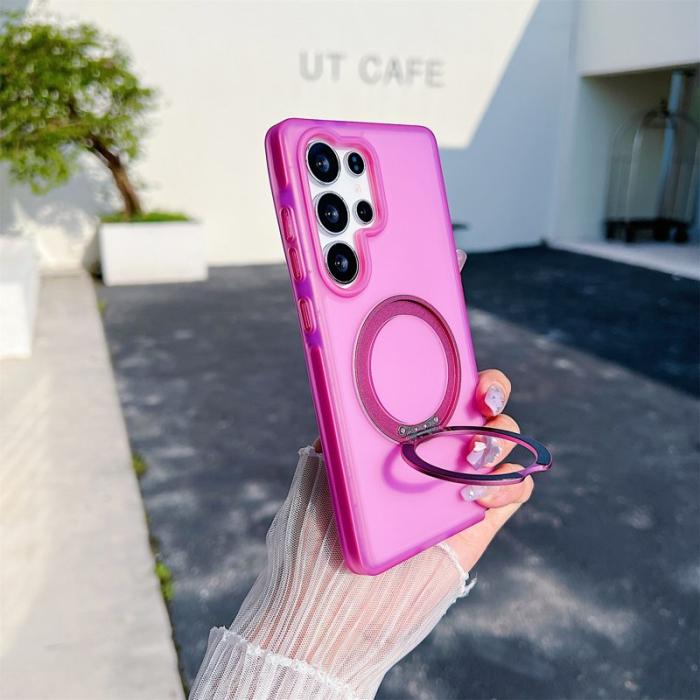 OEM - Mobilskal för Samsung Galaxy S26 Ultra Magnetiskt Kickstand TPU - Rosa