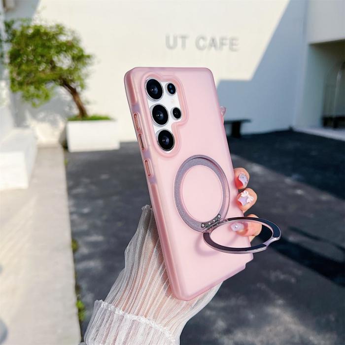 OEM - Mobilskal för Samsung Galaxy S26 Ultra Magnetiskt Kickstand TPU - Rosa