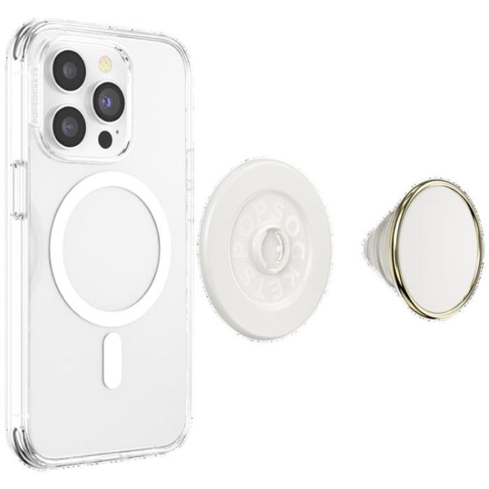 PopSockets - Popsockets MagSafe Grip Round Luxe Coconut Creme Enamel