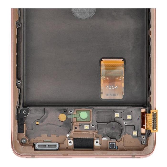 SpareParts - Galaxy S20 FE 4G/5G Skärm med LCD-display Service Pack Orange
