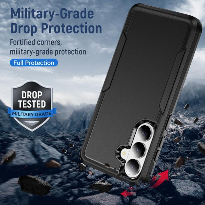 OEM - Mobilskal för Samsung Galaxy S26 Plus PC + TPU Militärklass - Svart