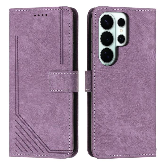 OEM - Mobilskal för Samsung Galaxy S26 Ultra Kickstand Konstläder - Lila