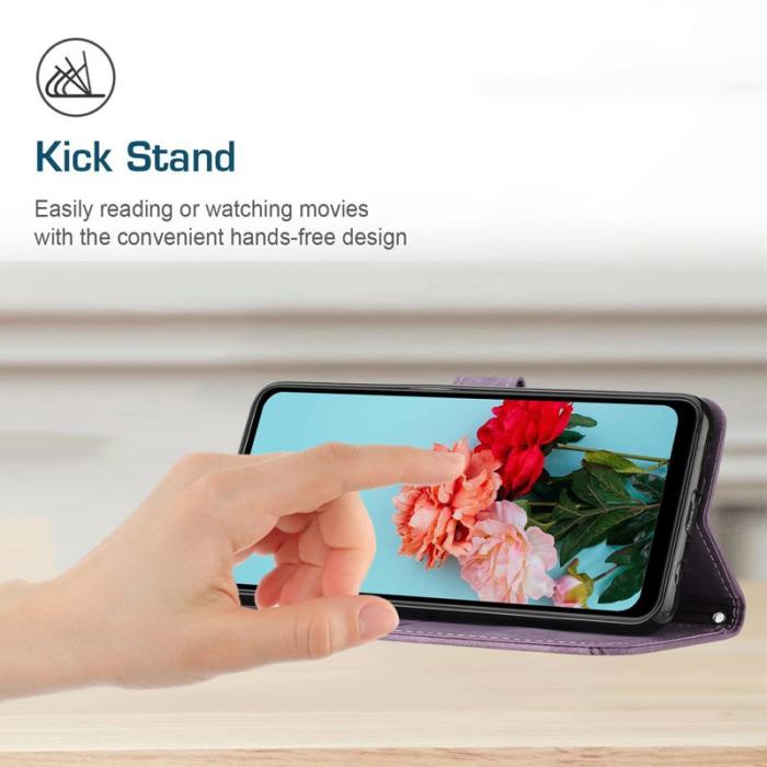 OEM - Mobilskal för Samsung Galaxy S26 Ultra Kickstand Konstläder - Lila