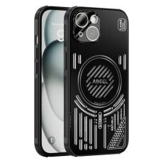 ABEEL - ABEEL iPhone 14 Magnetiskt Fodral Aluminium + TPU - Svart