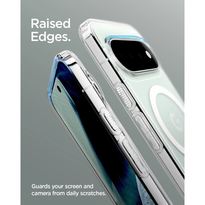 Spigen - Spigen Mobilskal För Google Pixel 11 Pro Magsafe Ultra Hybrid - Clear/Vit