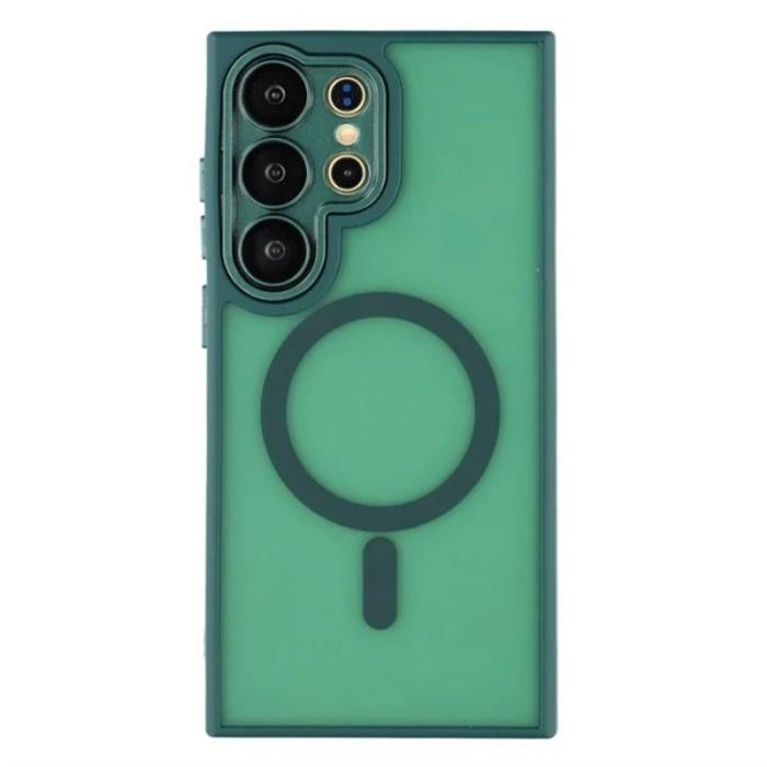 WANLONFENG - WANLONFENG Mobilskal för Samsung Galaxy S26 Ultra Stötsäker Magnetisk - Mörkgrön