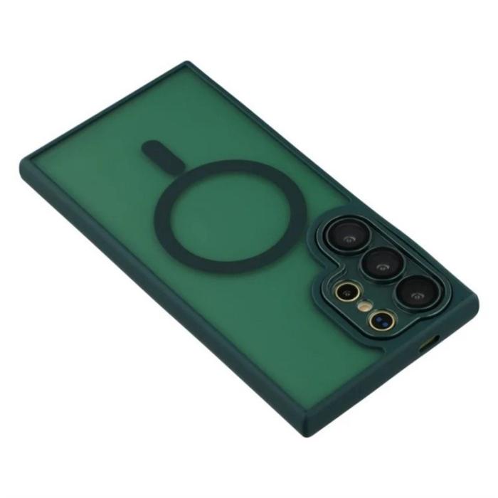 WANLONFENG - WANLONFENG Mobilskal för Samsung Galaxy S26 Ultra Stötsäker Magnetisk - Mörkgrön