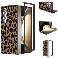 ABEEL - ABEEL Samsung Galaxy Z Fold6 Fodral Leopardm&ouml;nster Champagne Guld
