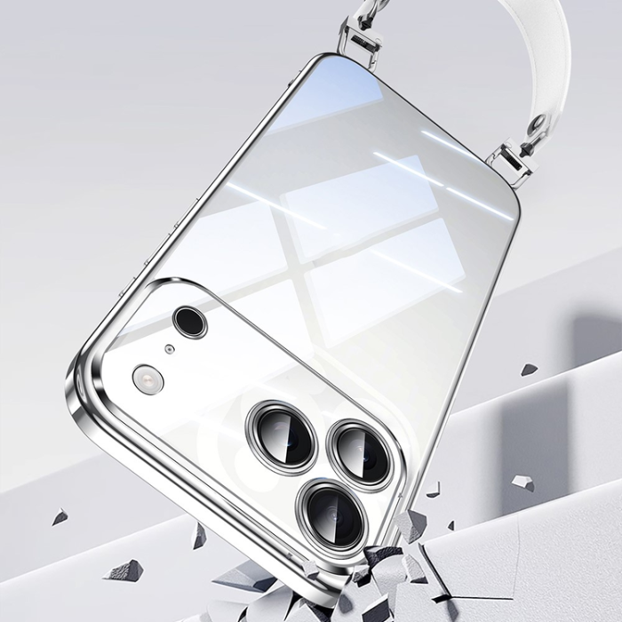 SULADA - SULADA iPhone 17 Pro Mobilskal Ultra Clear Electroplating - Silver