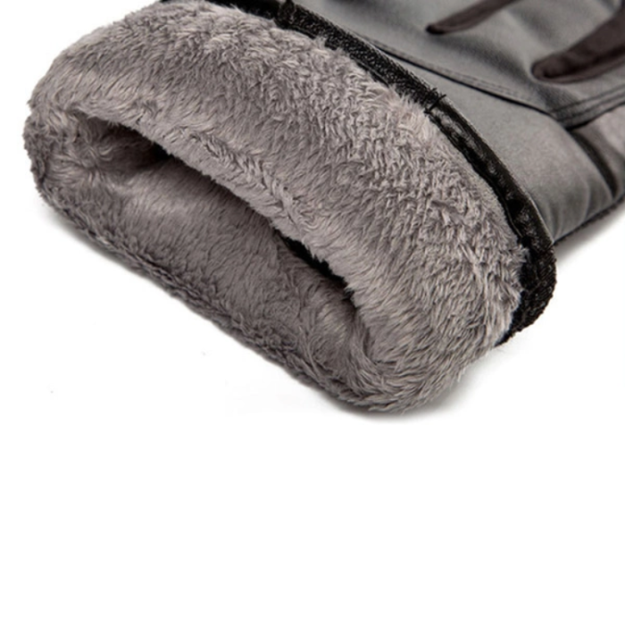 OEM - Insulated Mobil Touchvantar/Handskar i PU-läder För Herr (M/L) - Svart