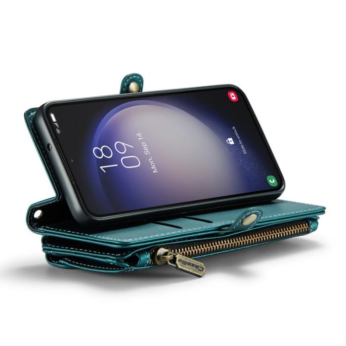 Caseme - CASEME Plånboksfodral Konstläder för Samsung Galaxy S23 - Grön