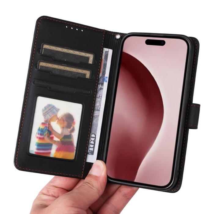 BETOPNICE - BETOPNICE iPhone 16 Pro Plånboksfodral - Detachable Konstläder- Svart