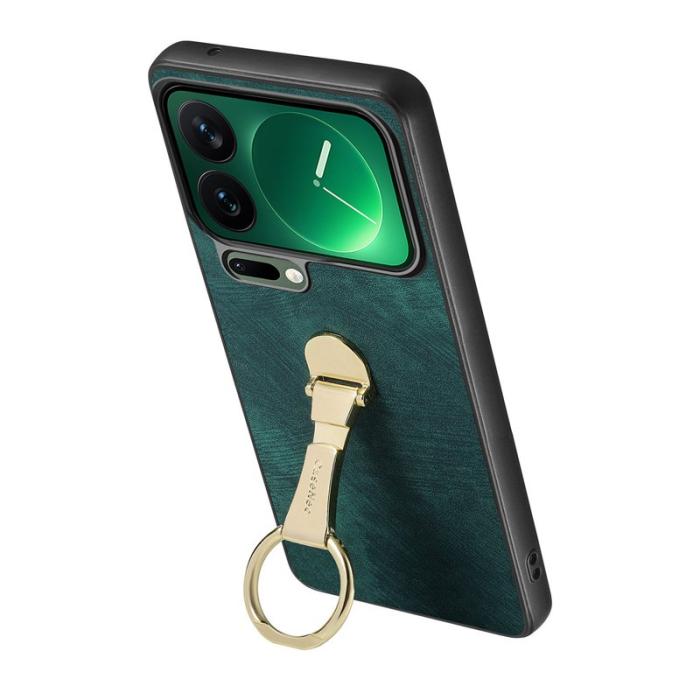 CASENEO - CASENEO Xiaomi 17 Pro Fodral Retro Konstläder - Grön