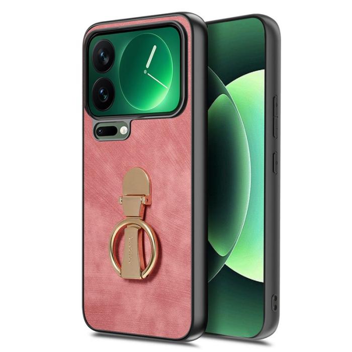 CASENEO - CASENEO Xiaomi 17 Pro Fodral Retro Konstläder - Rosa