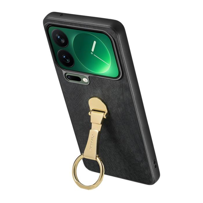 CASENEO - CASENEO Xiaomi 17 Pro Fodral Retro Konstläder - Svart