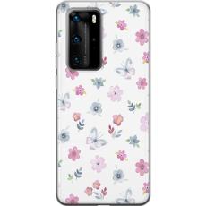 iSecrets - Mobilskal till Huawei P40 Pro med Blommor och fjärillar