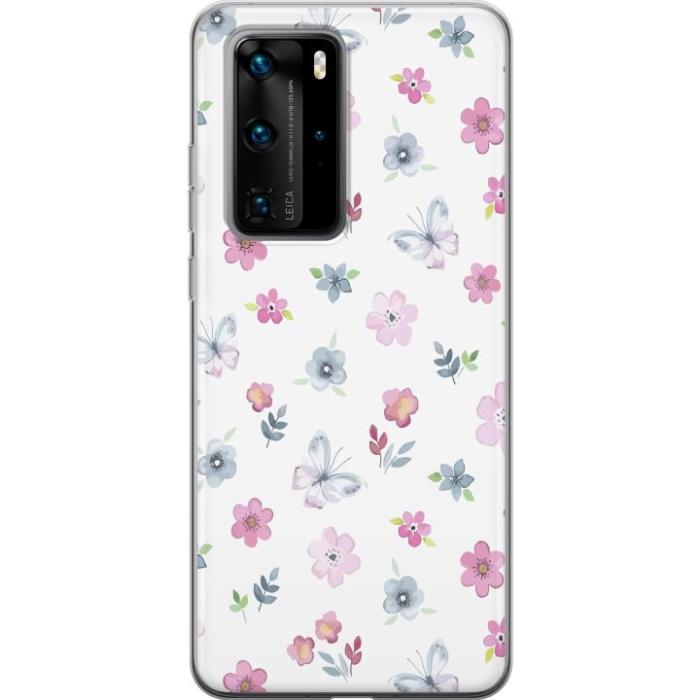 iSecrets - Mobilskal till Huawei P40 Pro med Blommor och fjärillar