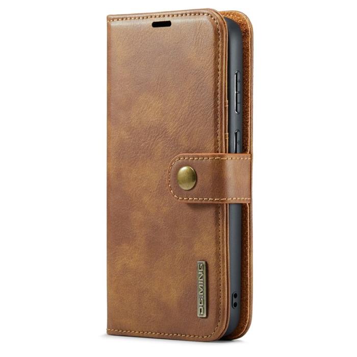 DG.MING - DG.MING Samsung Galaxy A36 5G Plånboksfodral Äkta läder - Brun
