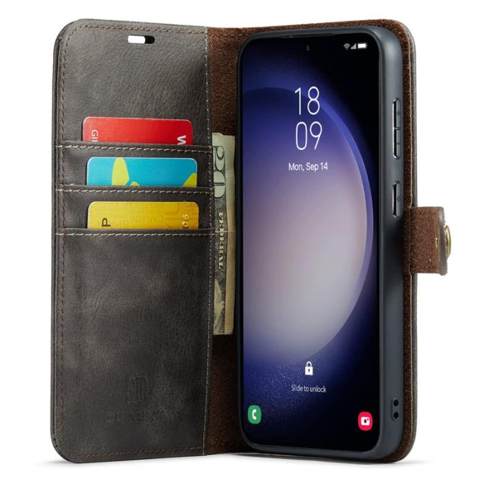DG.MING - DG.MING Samsung Galaxy A36 5G Plånboksfodral Äkta läder - Grå
