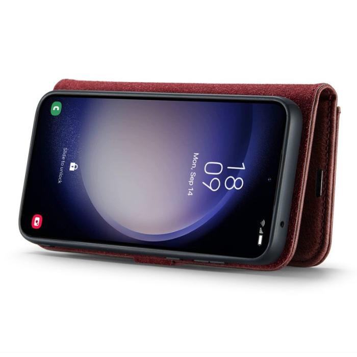 DG.MING - DG.MING Samsung Galaxy A36 5G Plånboksfodral Äkta läder Röd