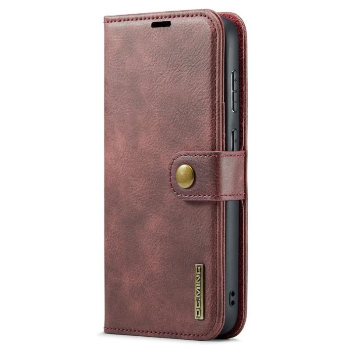 DG.MING - DG.MING Samsung Galaxy A36 5G Plånboksfodral Äkta läder Röd