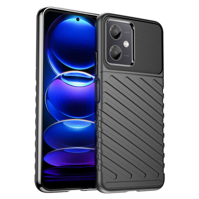 OEM - Xiaomi Poco X5 5G/Redmi Note 12 5G Mobilskal Thunder - Svart