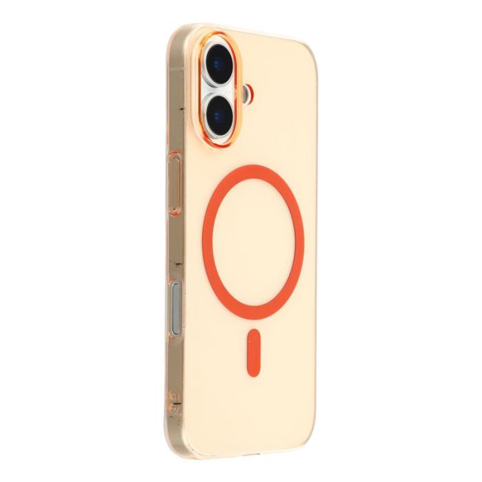 X-Level - X-LEVEL Mobilskal till iPhone 17 MagSafe Transparent Orange Slim Cover