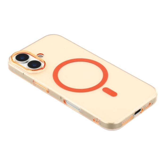 X-Level - X-LEVEL Mobilskal till iPhone 17 MagSafe Transparent Orange Slim Cover