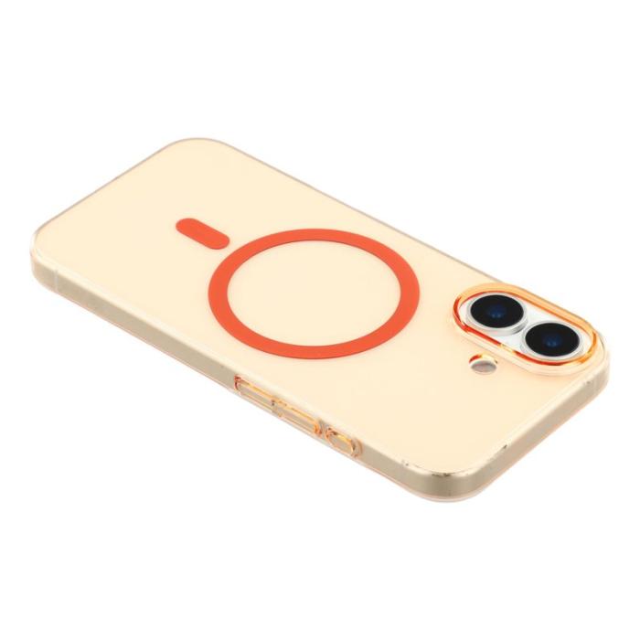 X-Level - X-LEVEL Mobilskal till iPhone 17 MagSafe Transparent Orange Slim Cover