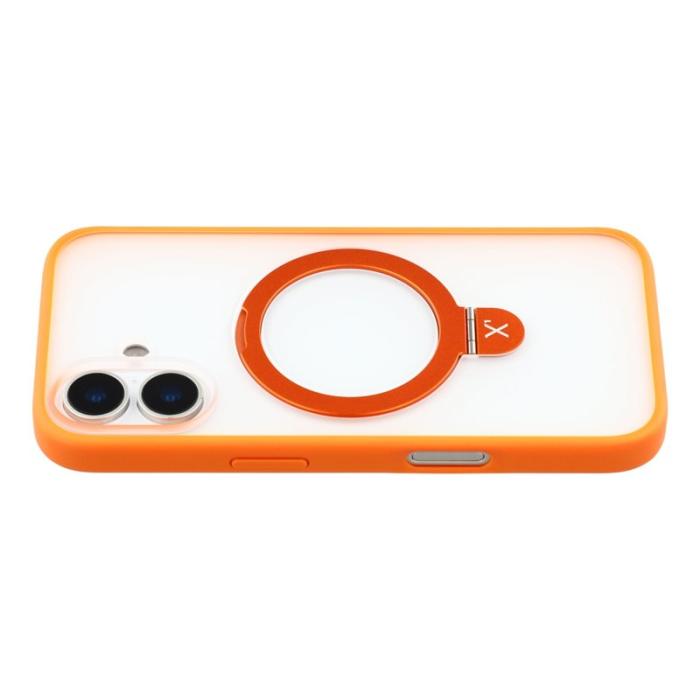 X-Level - X-LEVEL Mobilskal till iPhone 17 Metal Kickstand TPU PC Orange