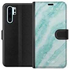 Gustaf - Pl&aring;nboksfodral till Huawei P30 Pro med Mint Marble