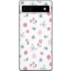 iSecrets - Mobilskal till Google Pixel 6a med Blommor och fjärillar
