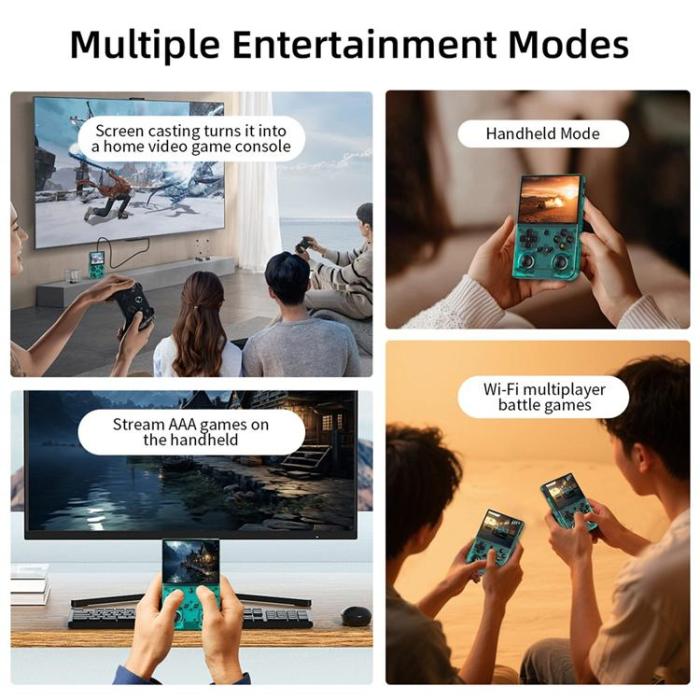 ANBERNIC - ANBERNIC Handhållen Spelkonsol WiFi-Kontroll Stöder HD-TV RG35XX Pro
