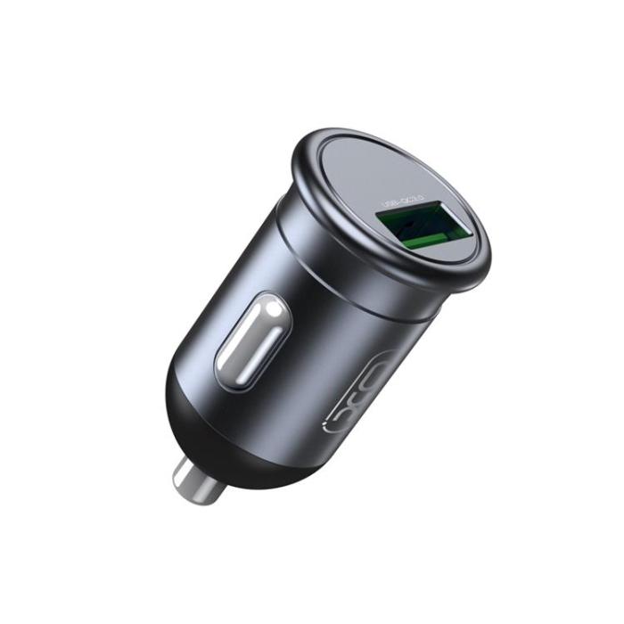 XO - XO Billaddare 1x USB QC 3.0 18W CC46 - Grå