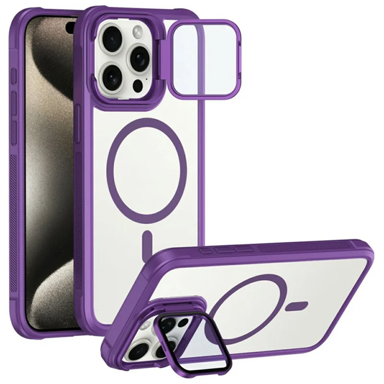 iPhone 15 Pro Mobilskal Magsafe med Linsskyddsstöd (Lila) | 2353 | AlltMobil